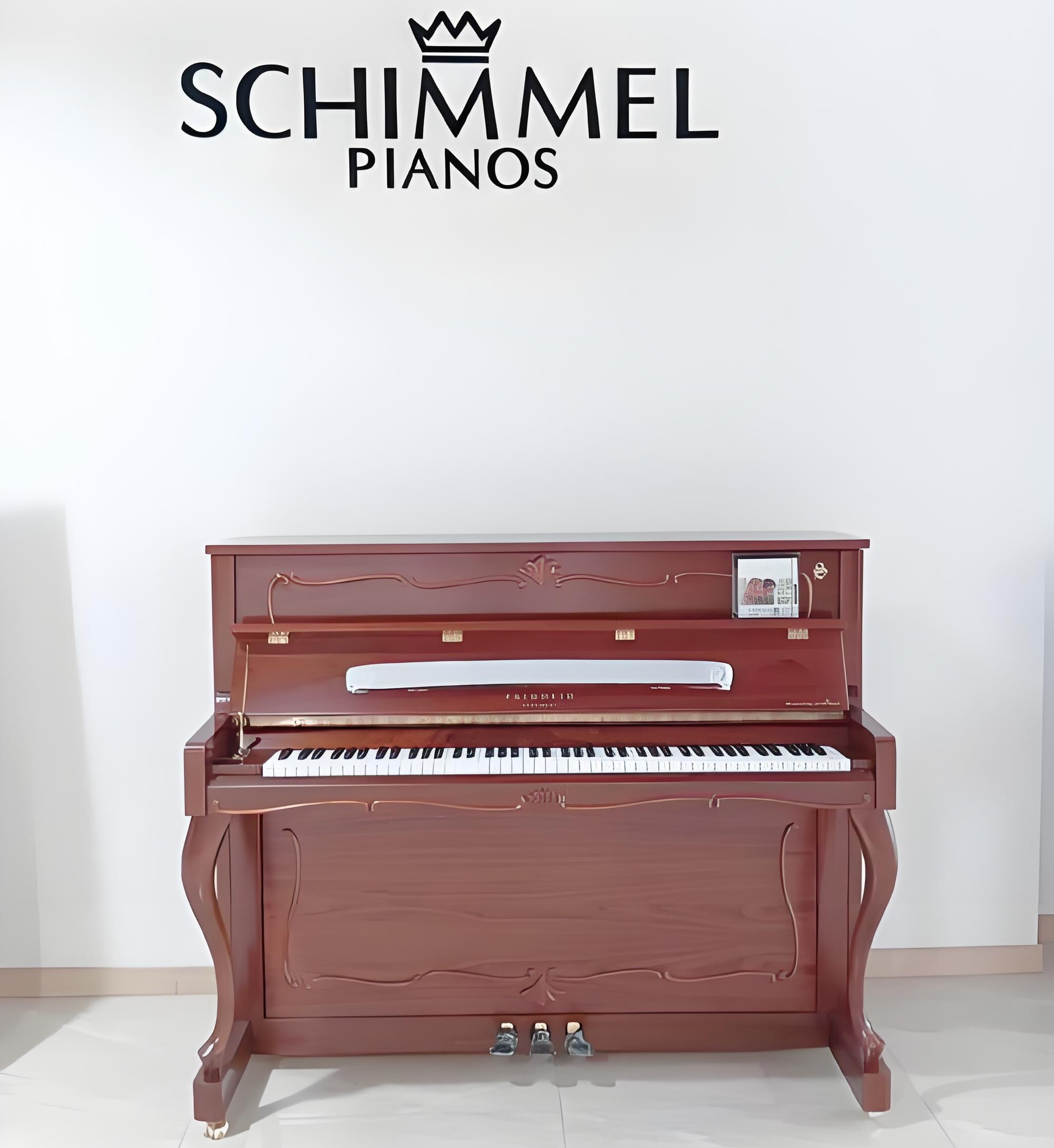 Schimmel Pianos Klavier in Mahagoni klassisches Design Premium-Marke