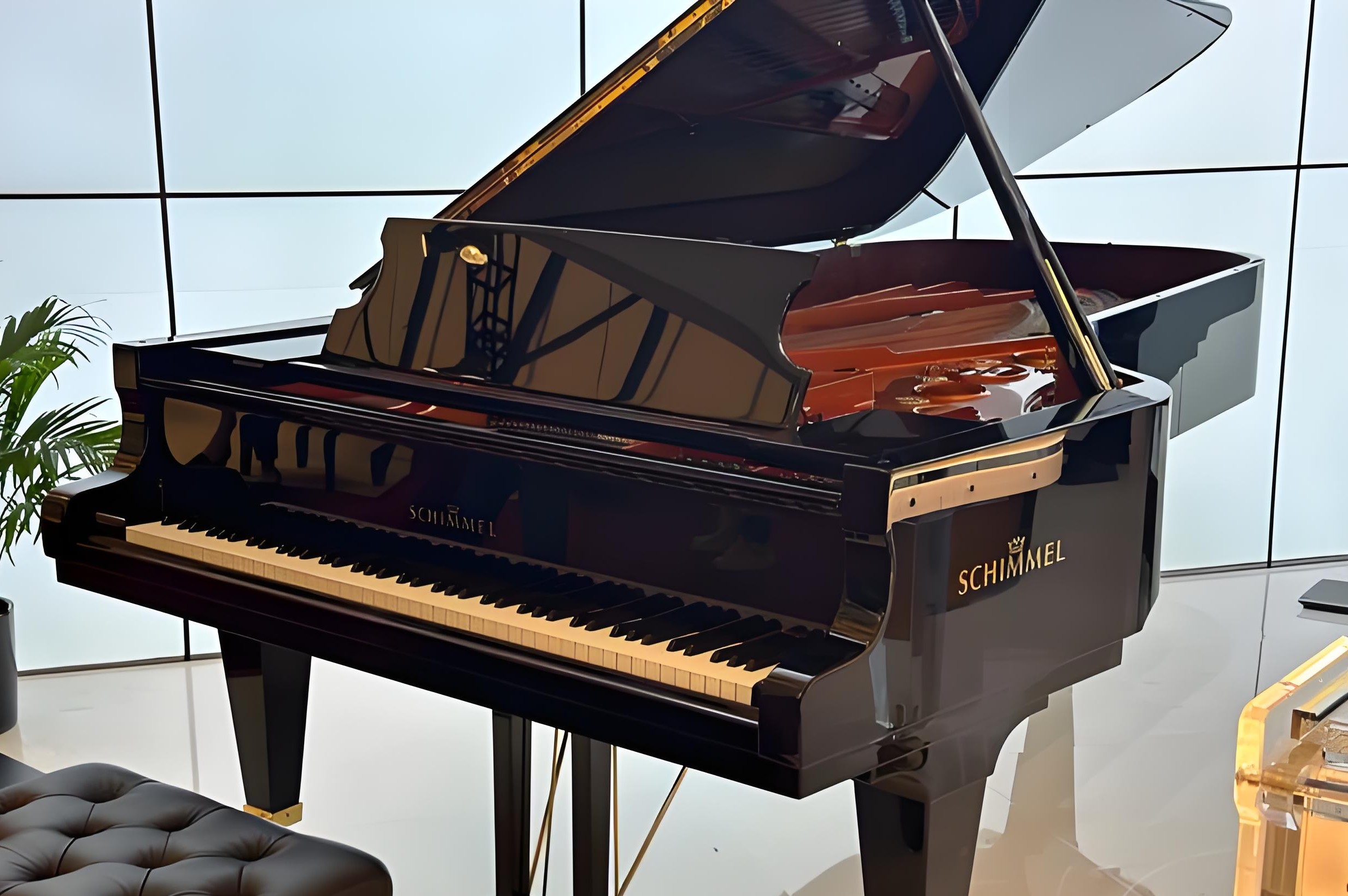 Schimmel Klavier gebraucht schwarz hochglanz deutsches Pianino Schimmel Klavier gebraucht schwarz hochglanz deutsches Pianino Premium-Marke