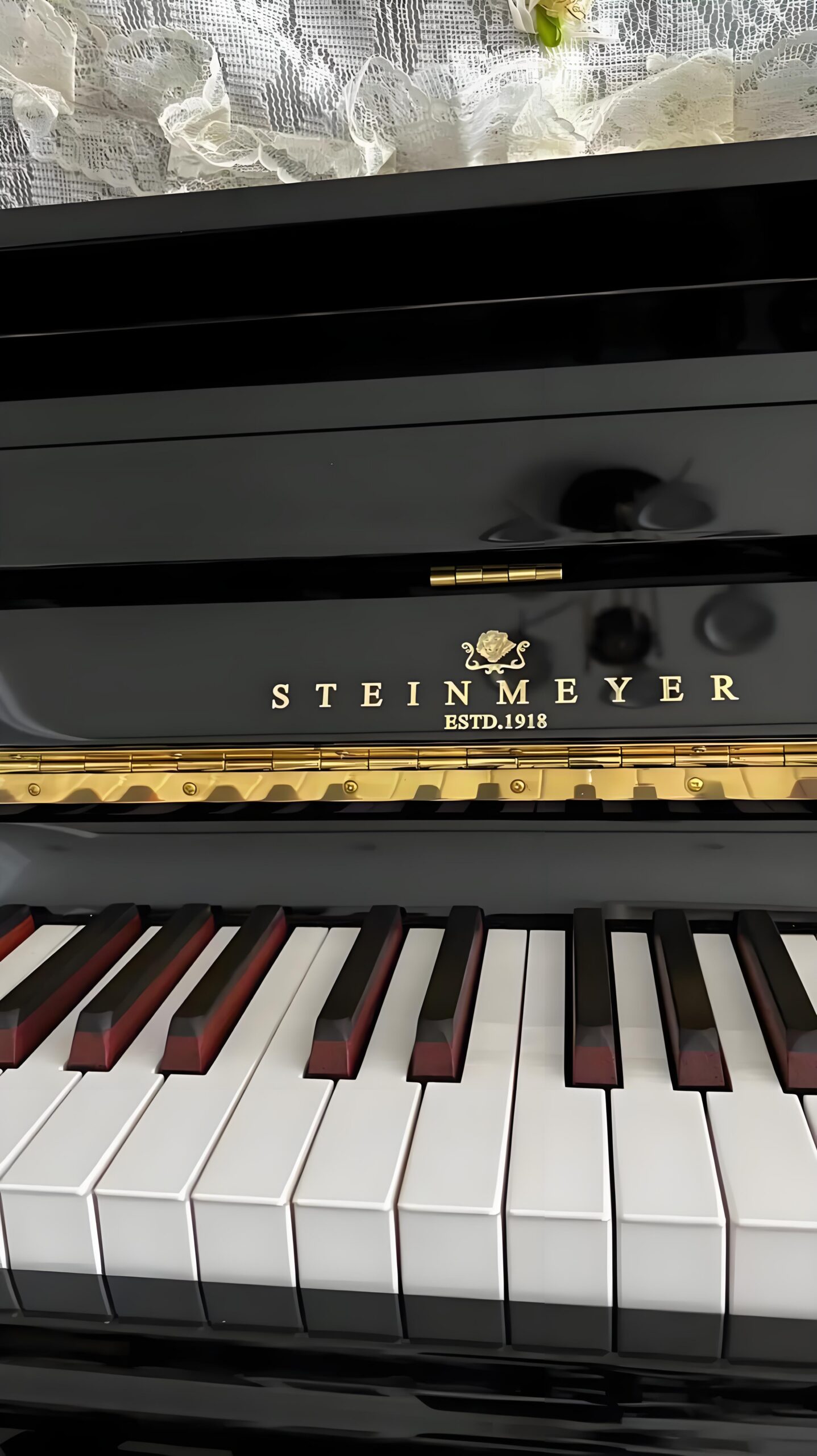 Handcrafted grand piano with rich resonant tone