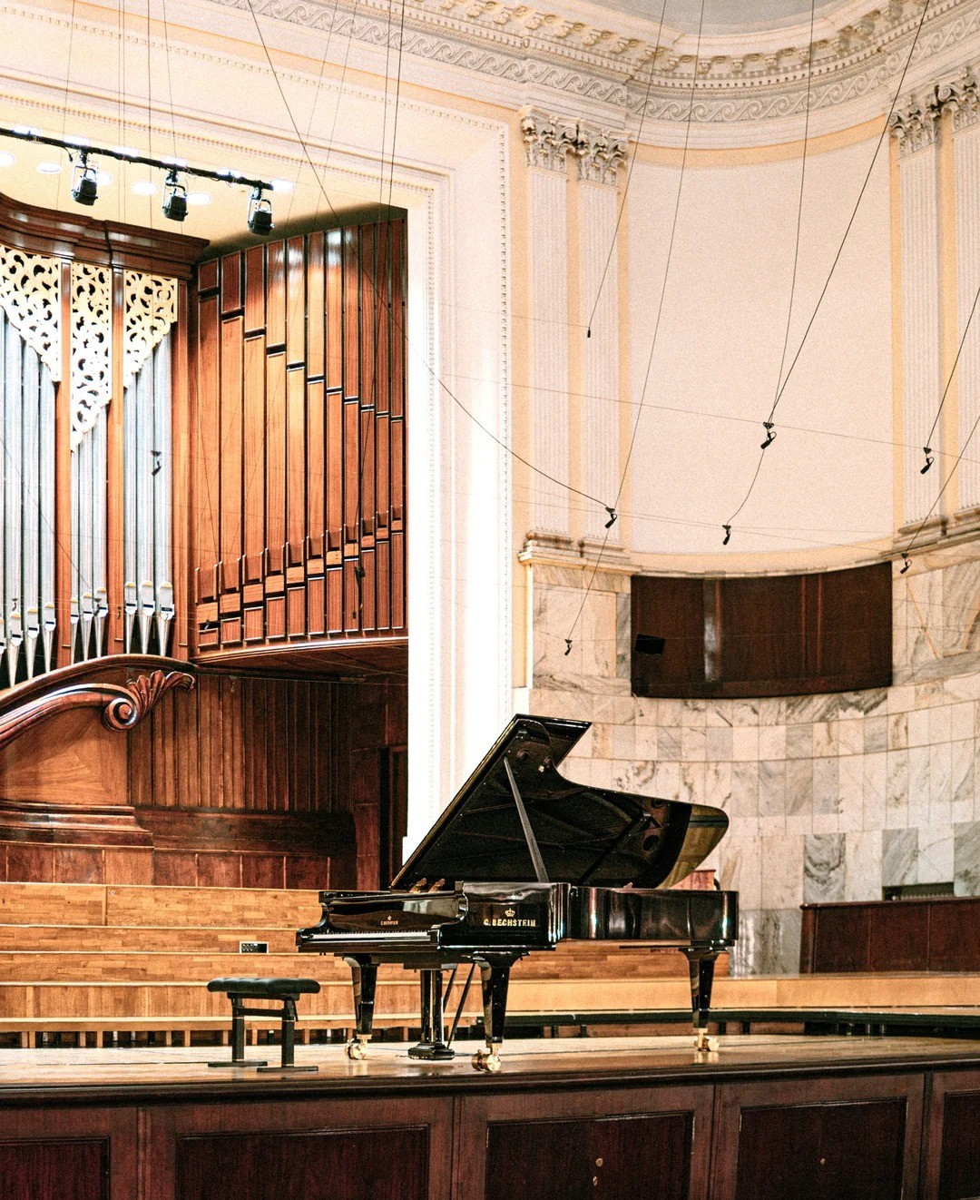 Pianoforte a coda Bechstein — riferimento visivo per l'articolo: Test del C. Bechstein Concert 8: Recensione del Pianoforte a