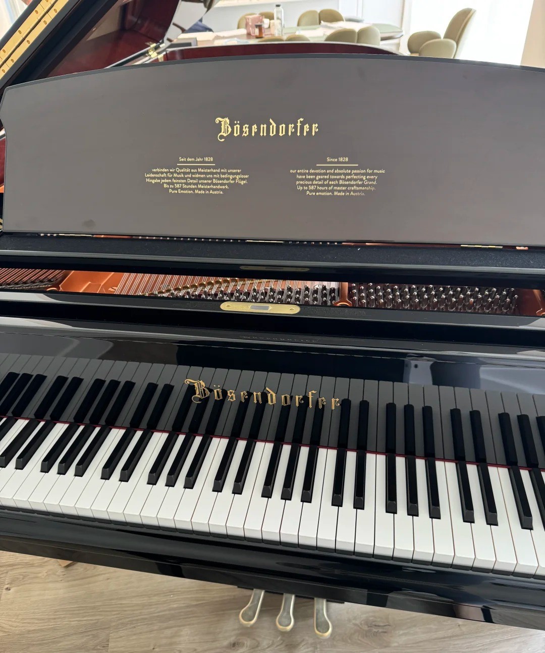 Pianoforte a coda Bösendorfer — riferimento visivo per l'articolo: Bösendorfer 280VC: Recensione del Timbro Viennese da Conce