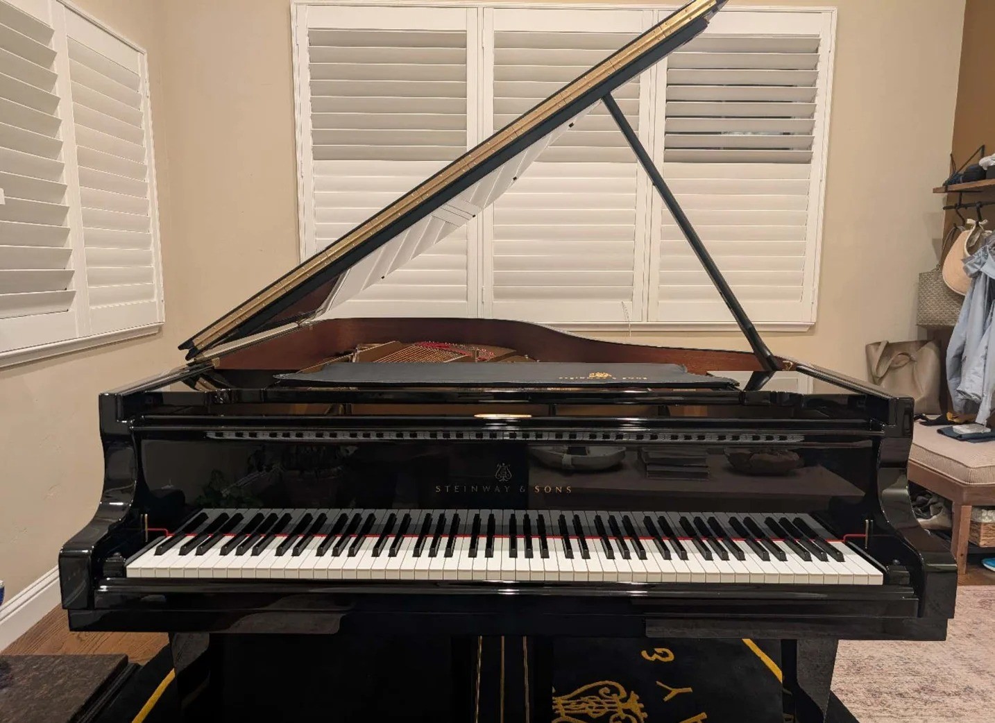 Pianoforte a coda Steinway — riferimento visivo per l'articolo: Test Steinway Model B: il pianoforte a coda per jazz?