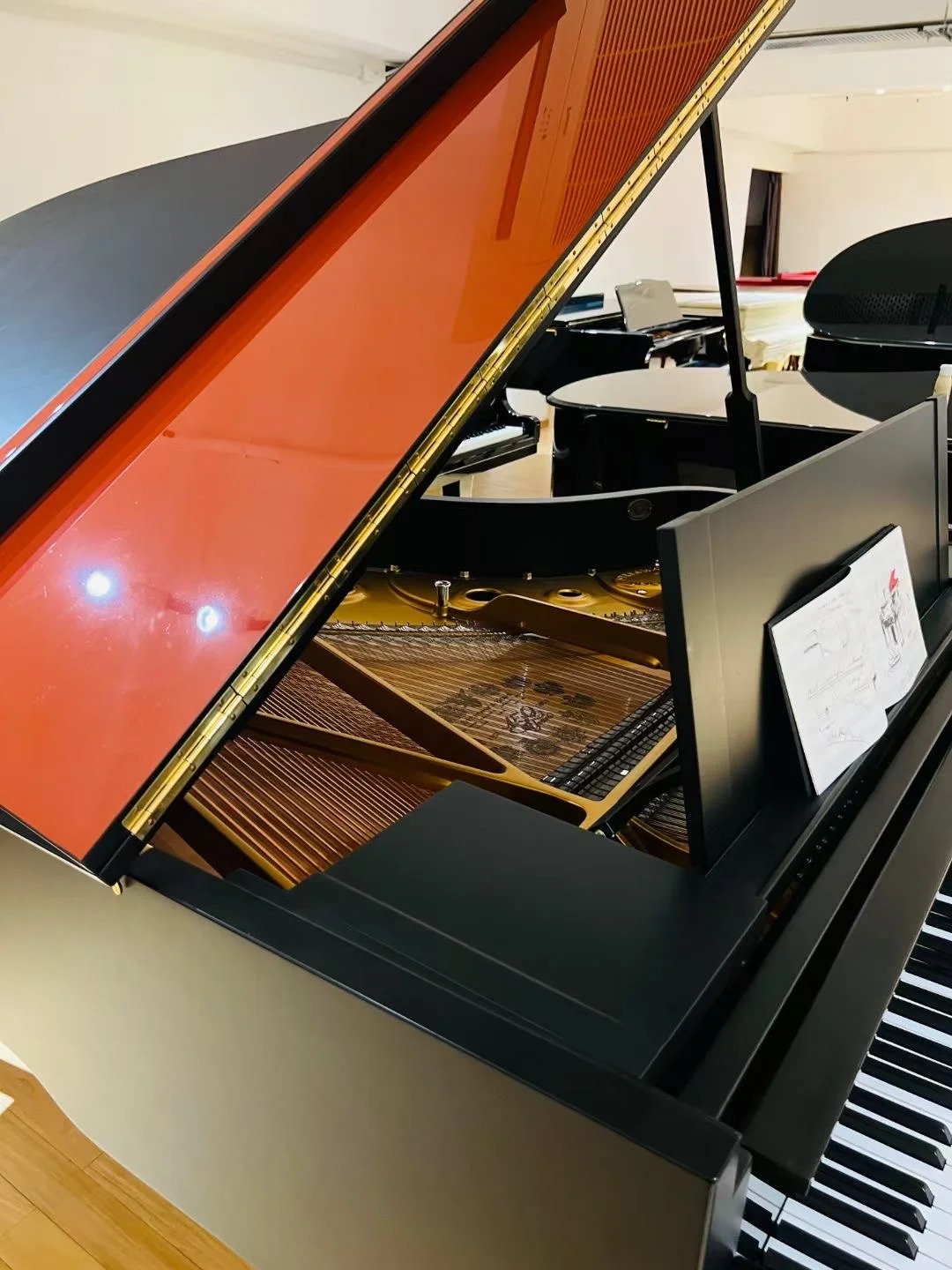 Pianoforte a coda Steinway — riferimento visivo per l'articolo: Test Finanziamento o Leasing per Pianoforte a Coda: Pro e Con