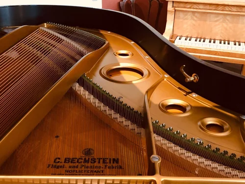 Pianoforte a coda Bechstein — riferimento visivo per l'articolo: Test du Pianoforte Vertical Bechstein A 124 : Notre Avis Exp