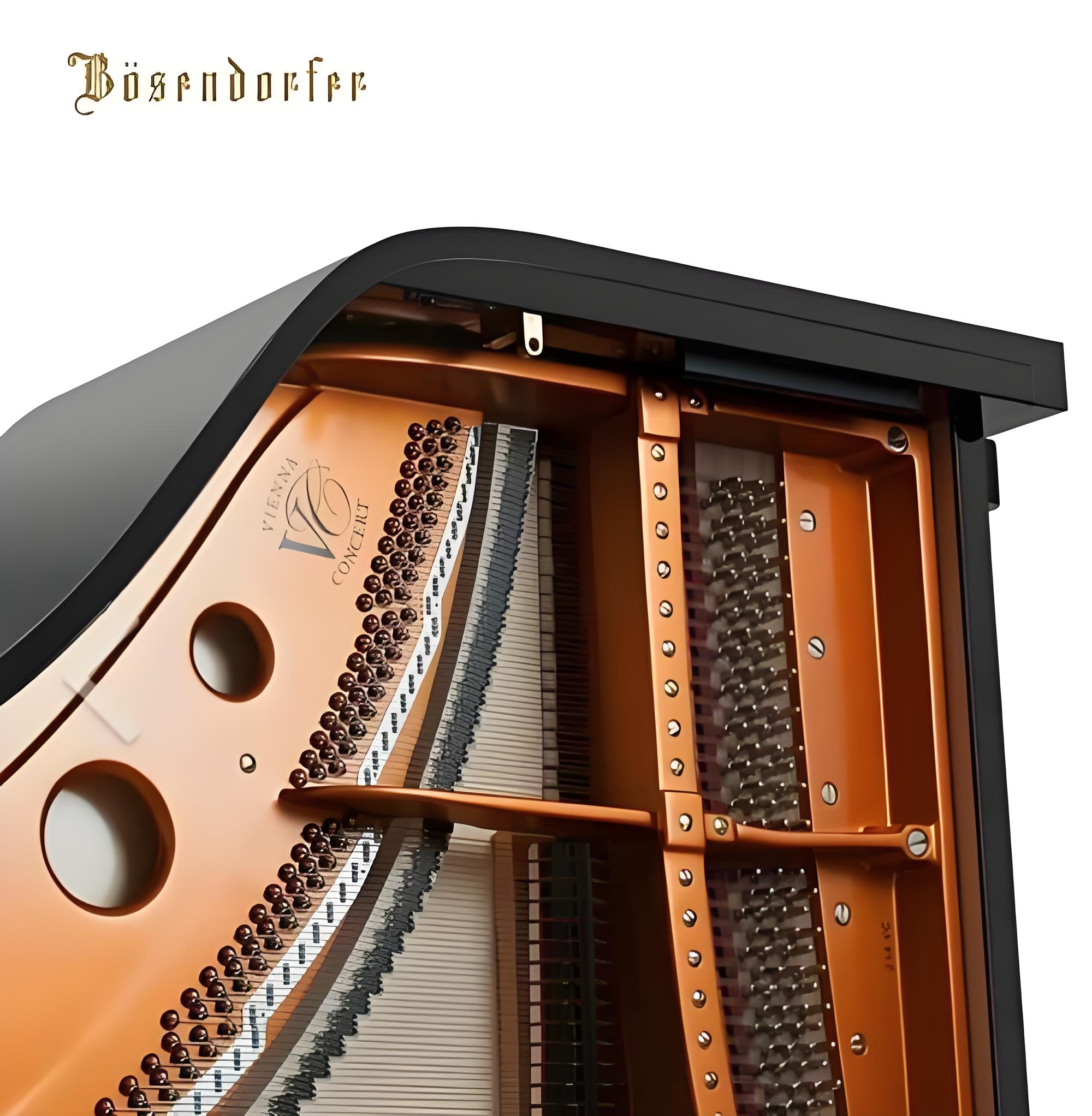 Pianoforte a coda Bösendorfer — riferimento visivo per l'articolo: Test Bösendorfer 214VC: Prezzi, Analisi e Alternative