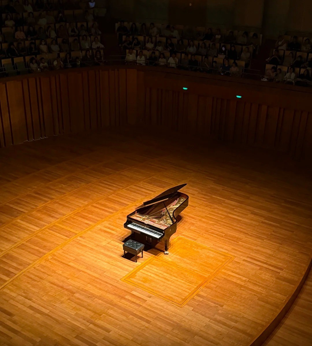 Pianoforte a coda da concerto — riferimento visivo per l'articolo: Test del C. Bechstein Concert 8: Recensione del Pianoforte