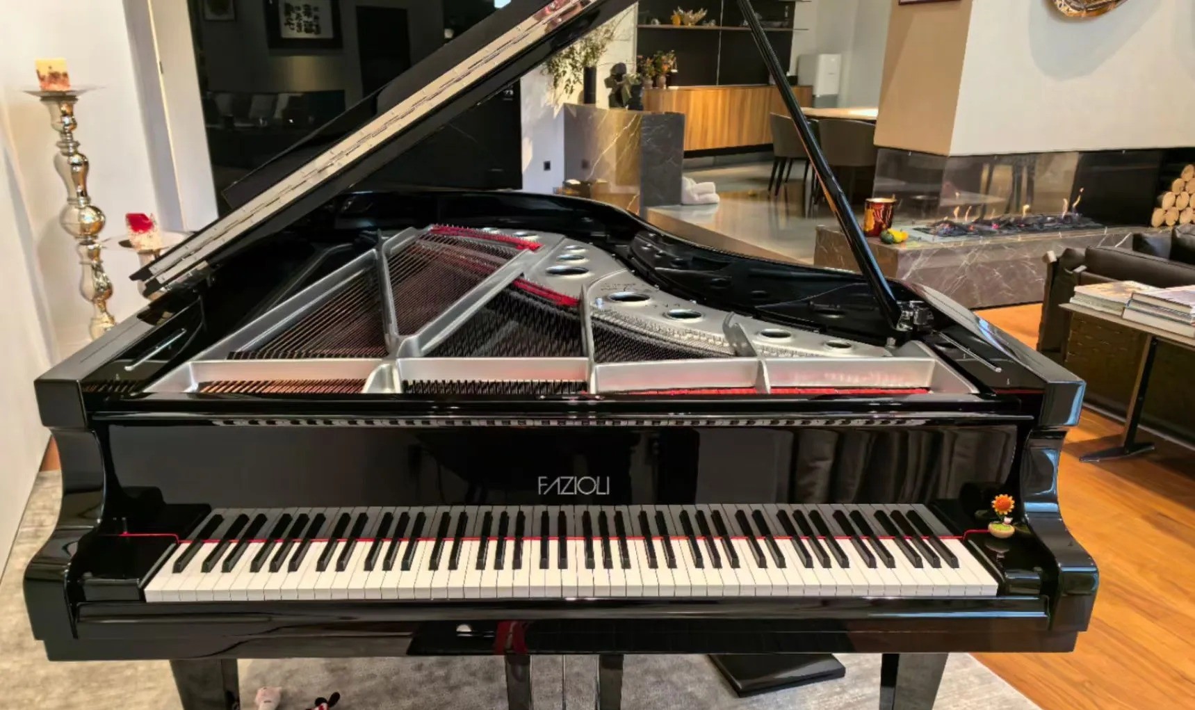Pianoforte a coda di seconda mano — riferimento visivo per l'articolo: Guida ai Controlli per un Pianoforte a Coda Usato per 