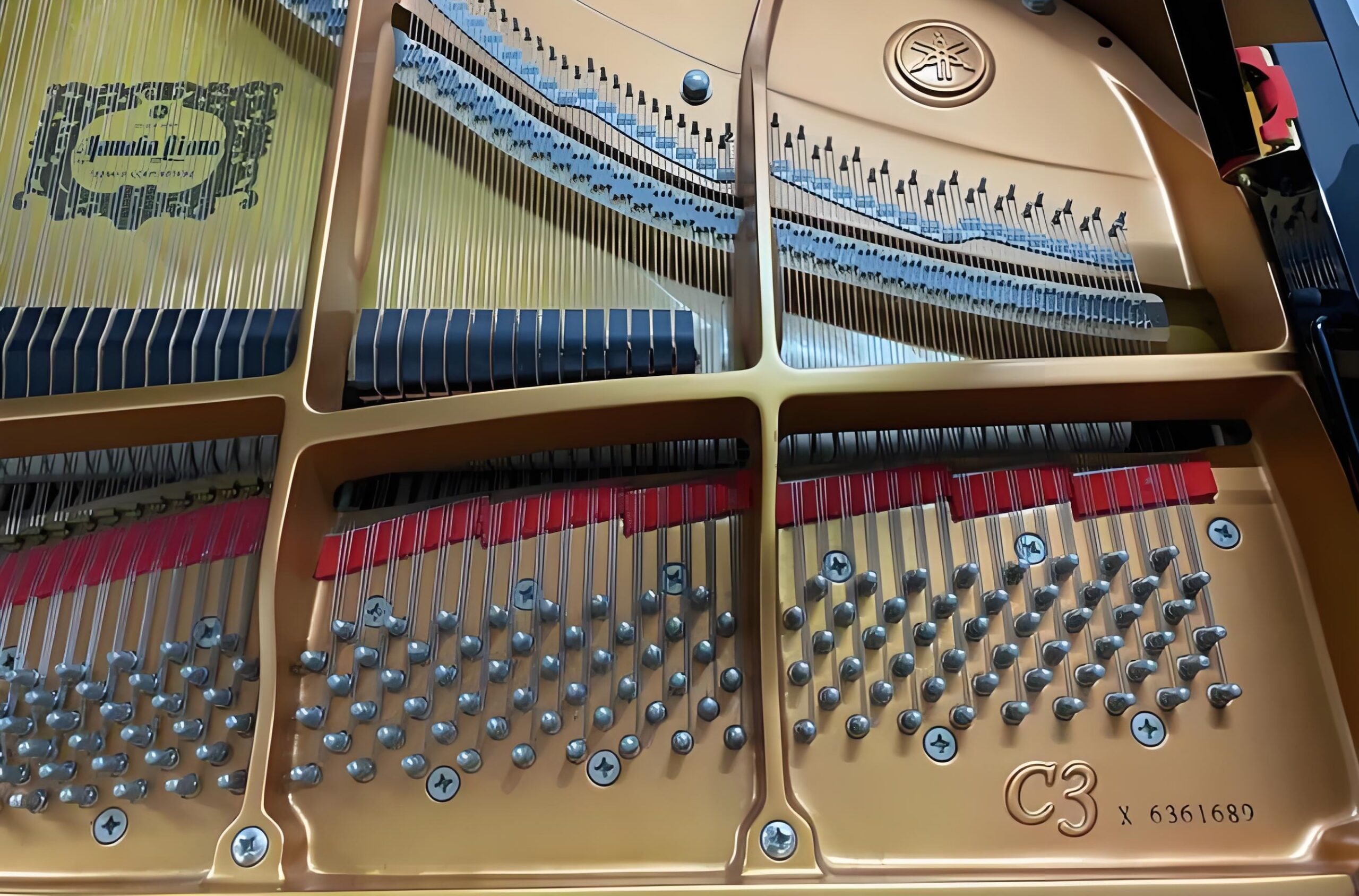 Pianoforte a coda Yamaha — riferimento visivo per l'articolo: Test: Silenziare un Pianoforte a Coda con il Sistema Yamaha SH2