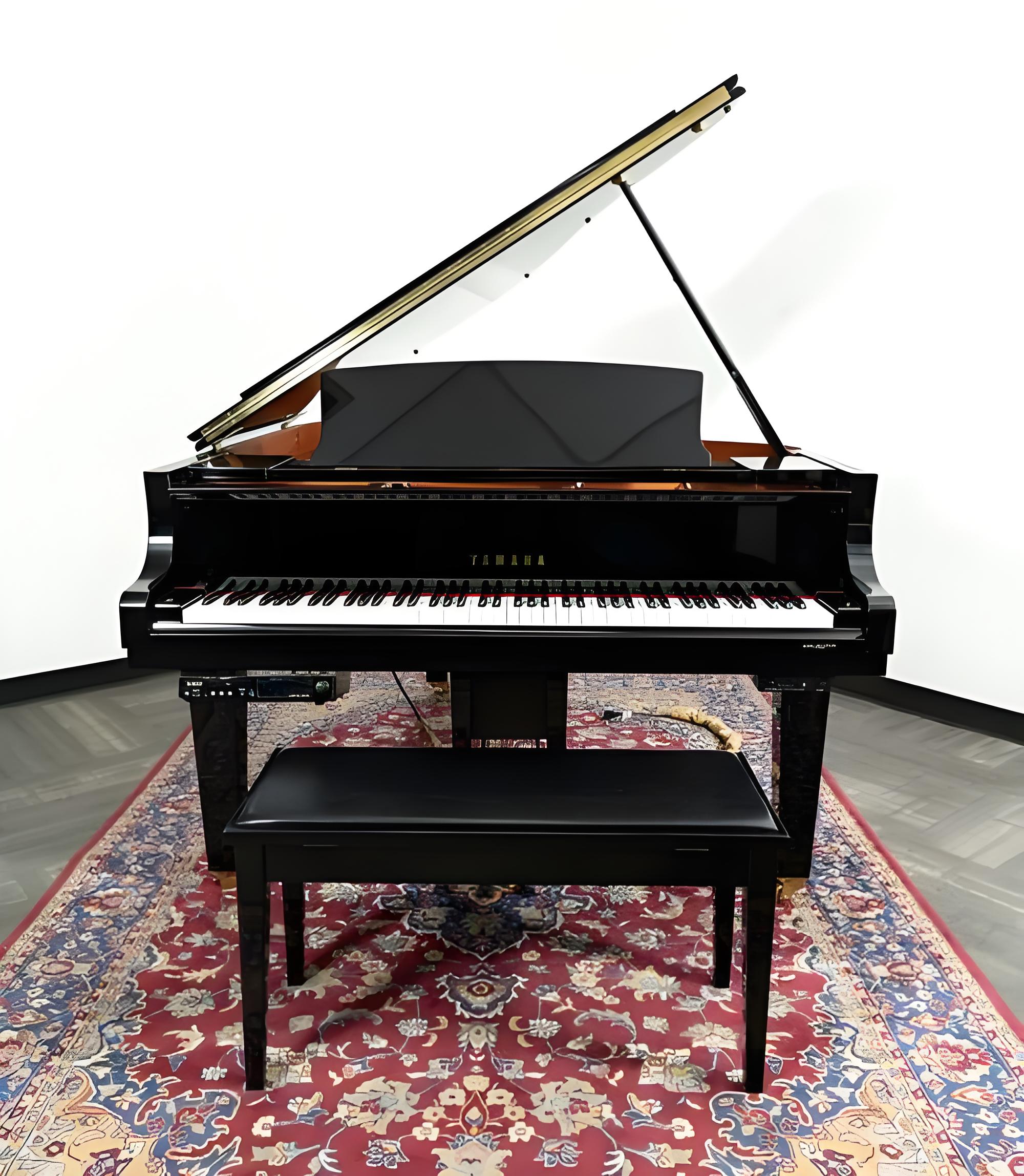 Pianoforte a coda Yamaha — riferimento visivo per l'articolo: Test: Silenziare un Pianoforte a Coda con il Sistema Yamaha SH2