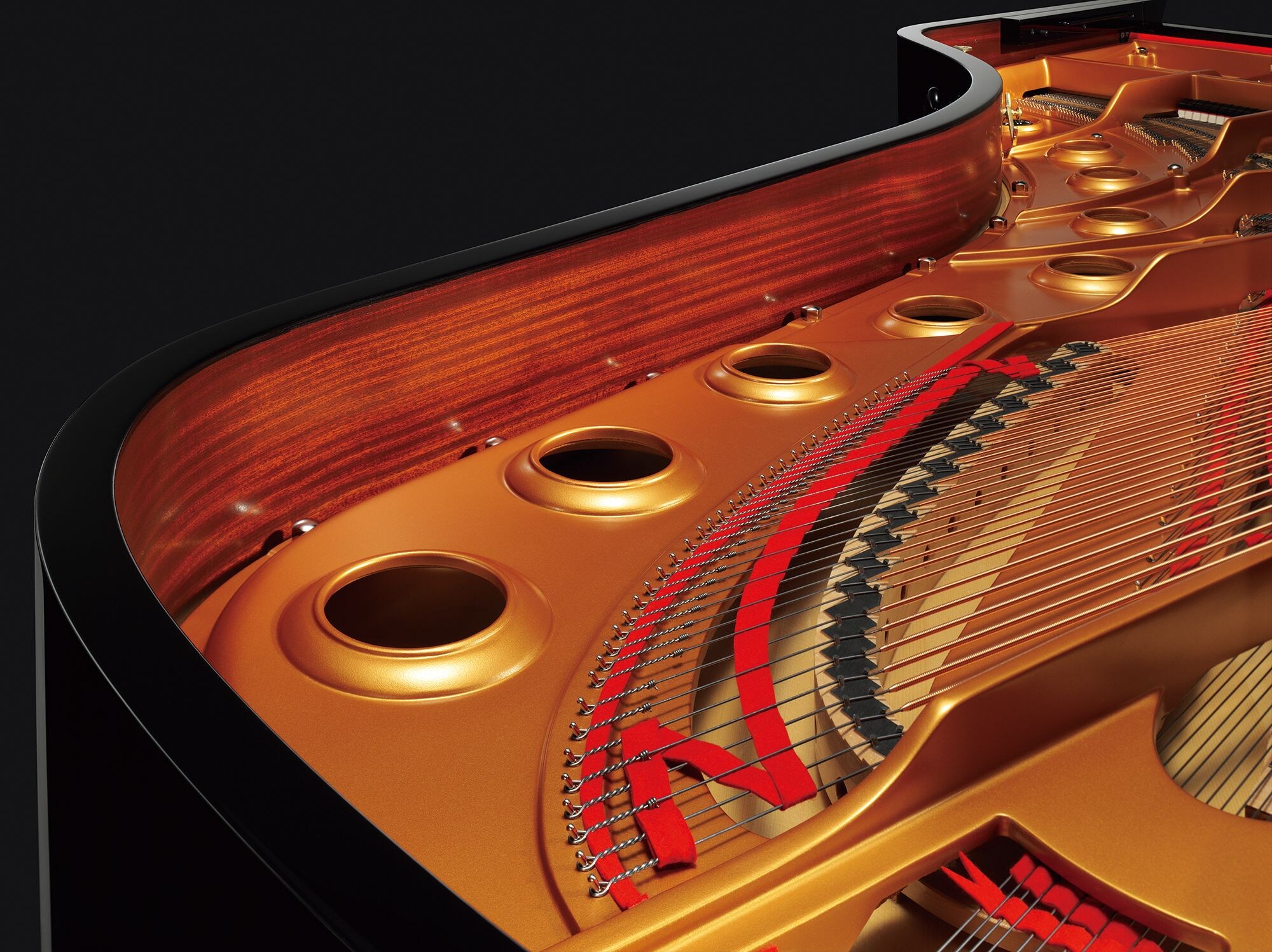 Pianoforte a coda Yamaha — riferimento visivo per l'articolo: Guida: Yamaha Pianoforte a Coda per Concerto, Cosa Scegliere