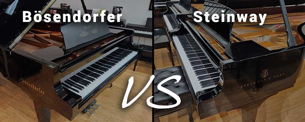 Piano à queue Steinway Bösendorfer vue principale