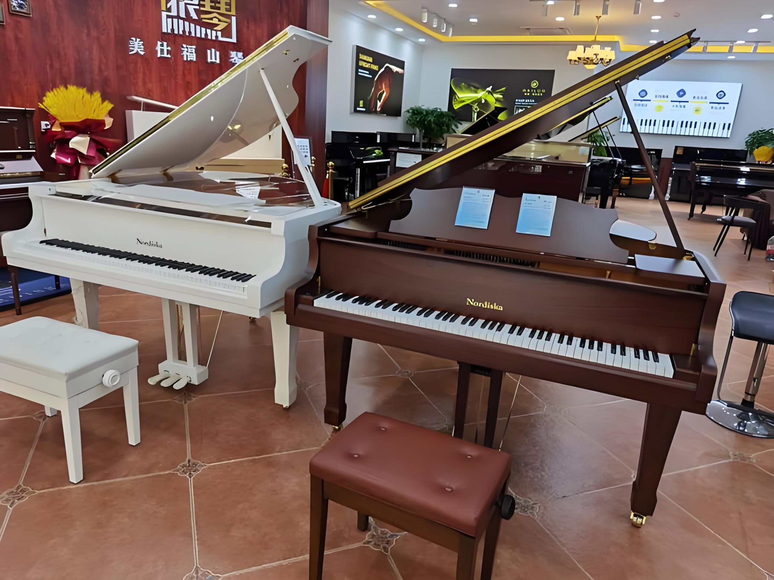 Piano Queue gros plan table d'harmonie