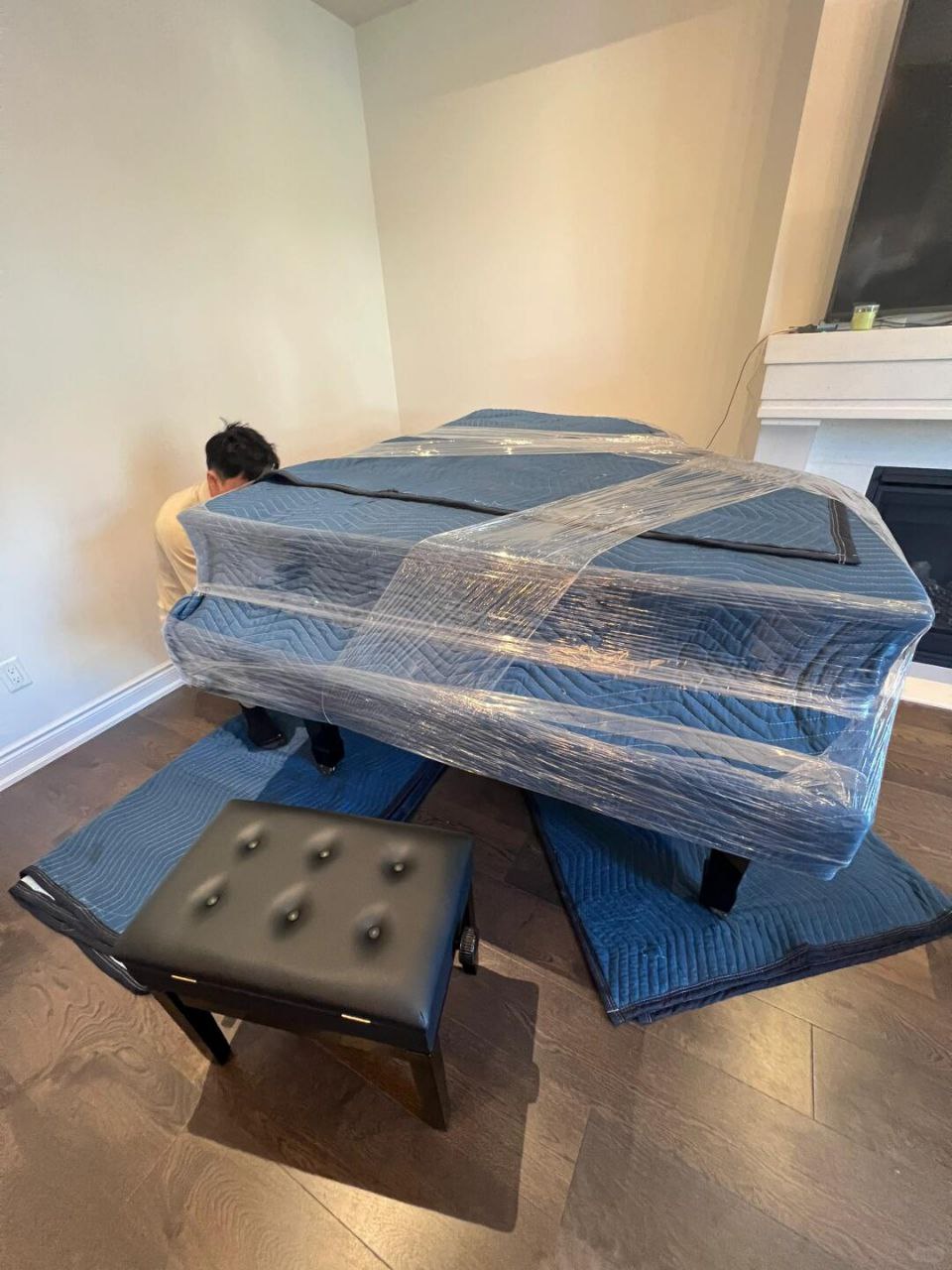 déménager piano - mise en situation
