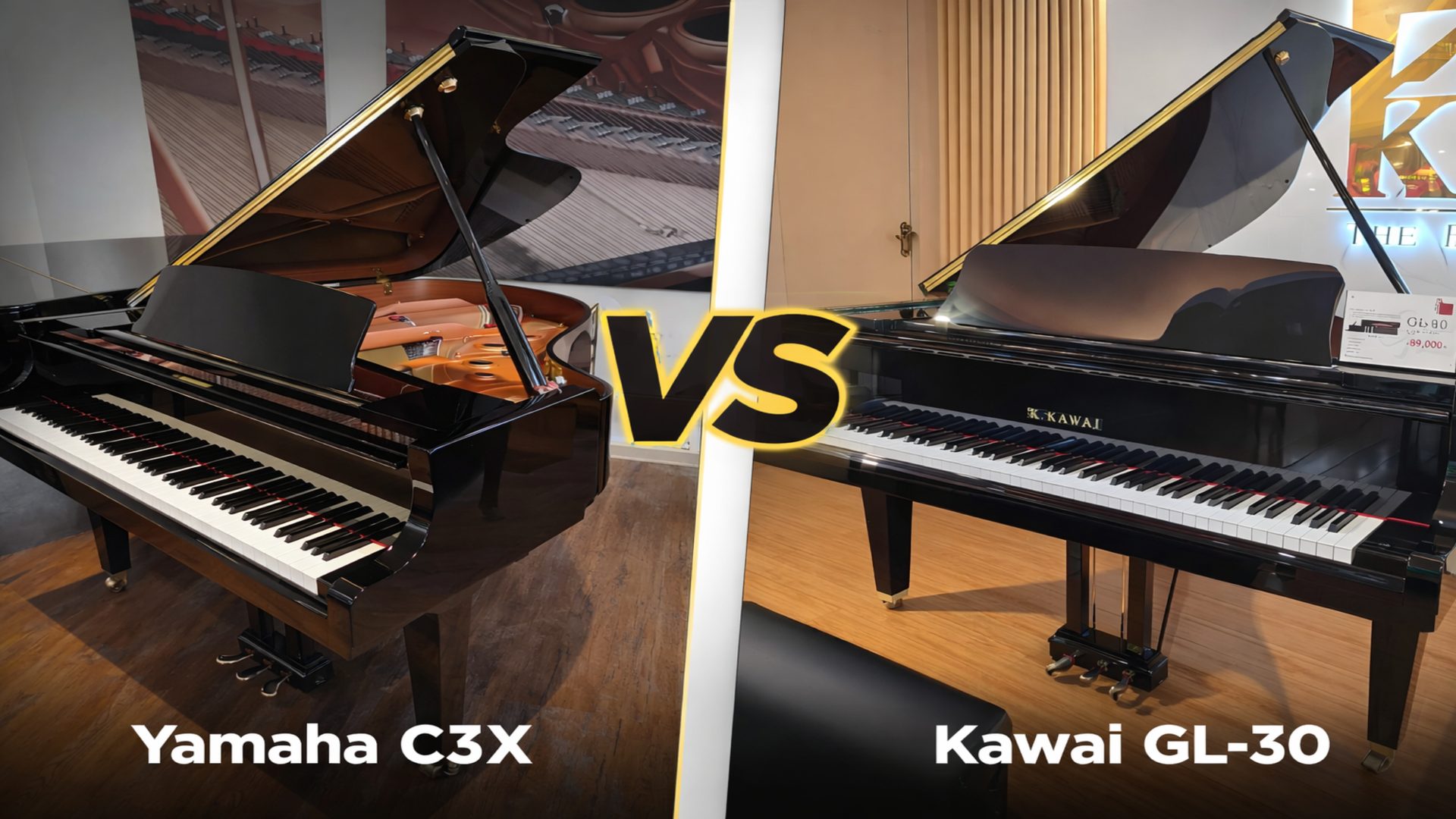Yamaha C3X Kawai GL30 - présentation