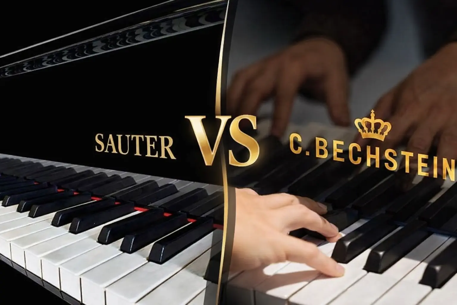 Comparatif entre piano Sauter et piano Bechstein, deux grandes marques allemandes de pianos haut de gamme